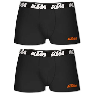 KTM by Freegun Boxershorts für Herren Unterwäsche Pant Men´s Boxer 2 er Pack, Farbe:Black, Bekleidungsgröße: im Sale
